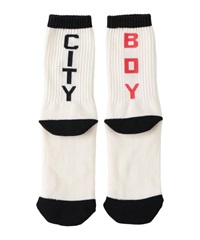 CITY BOY SOX(WHITE-22.5~27cm)
