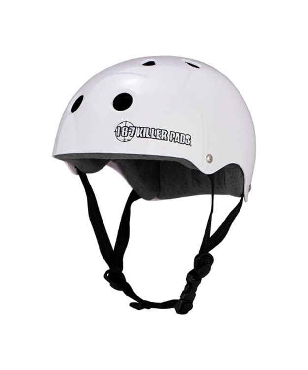 PRO SKATE HELMET (SWEAT LINER)(WHITE GLOSSY-S)