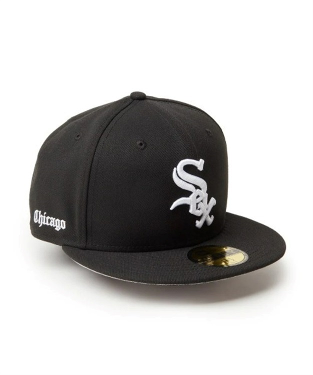 59FIFTY MLB OLD ENGLISH Chicago White Sox(BLK-7 1/4)