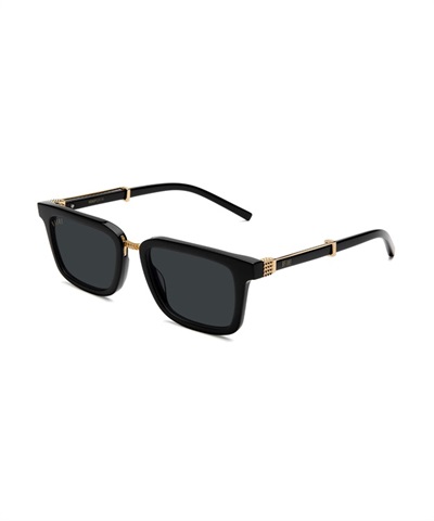 BISHOP Black & 24K Gold Sunglasses