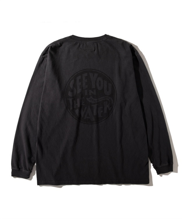 SEE YOU IN THE WATER XV SUNFADE L/S T-SHIRT(CHACOAL BLACK-M)