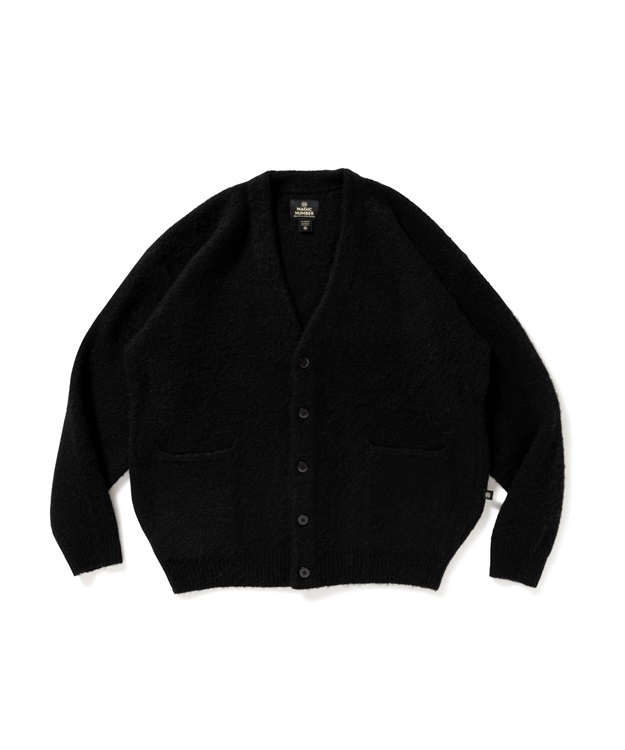 MOHAIR CARDIGAN KNIT(BLACK-M)