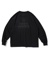 STOCK LOGO US COTTON L/S T-SHIRT(BLACK×BLACK-M)