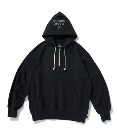 STOCK LOGO REVERSE WEAVE HALF ZIP HOODIE SWEAT