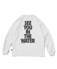 SEE YOU IN THE WATER L/S T-SHIRT(WHITE-M)