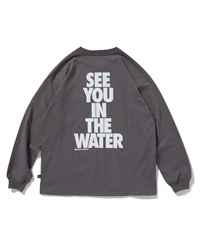 SEE YOU IN THE WATER L/S T-SHIRT(CHARCOAL GREY-M)