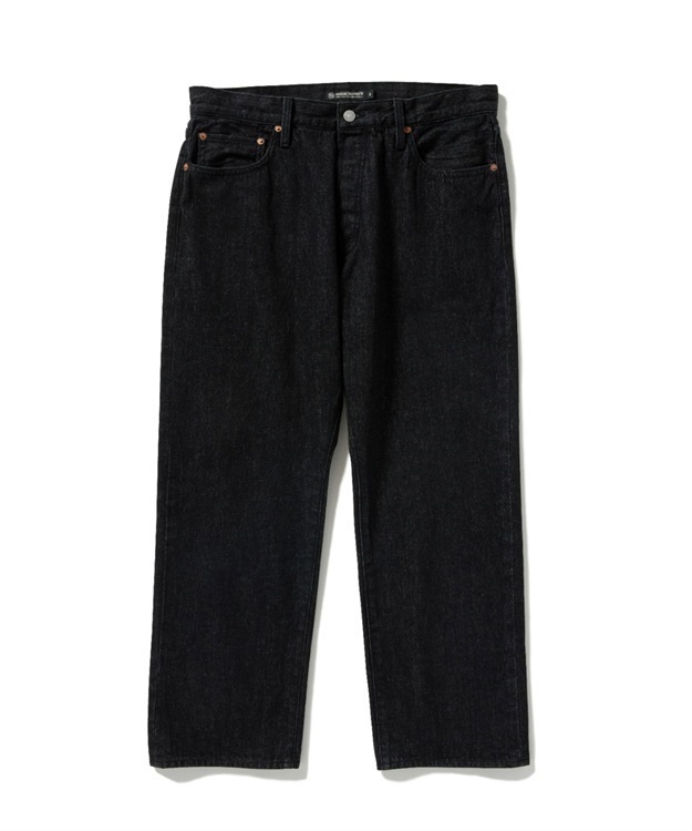 WASHED 5POCKET JEANS(BLACK-30)