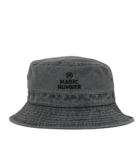 STOCK LOGO PIGMENT BUCKET HAT(BLACK-F)