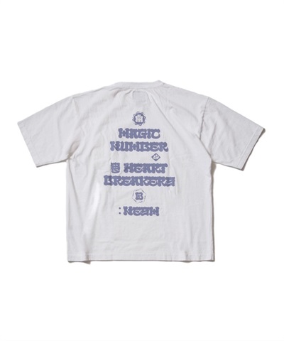 NESM ORIENTAL BUBBLE FONT S/S T-SHIRT(WHITE×LIGHT CARBON-M)