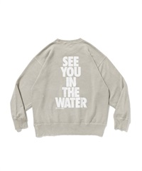 SEE YOU IN THE WATER PIGMENT CREW SWEAT(BEIGE-M)