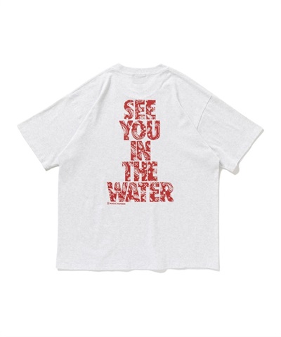 SEE YOU IN THE WATER PAISLEY S/S T-SHIRT(ASH GREY×RED-M)