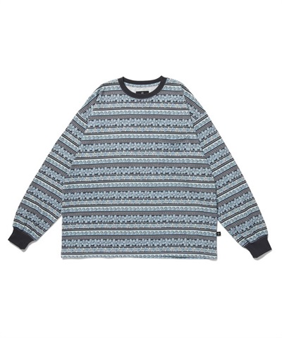 FLOWER BORDER L/S T-SHIRT