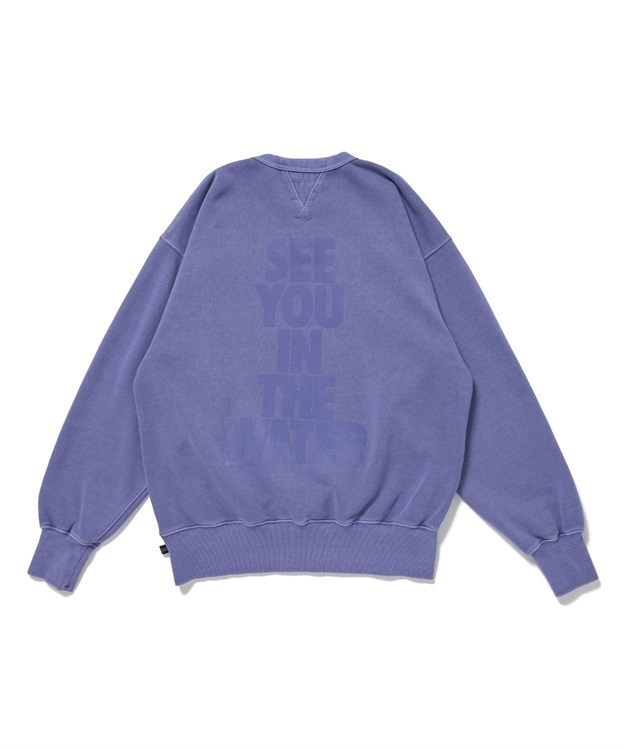 SEE YOU IN THE WATER PIGMENT CREW SWEAT(DK.PURPLE-M)