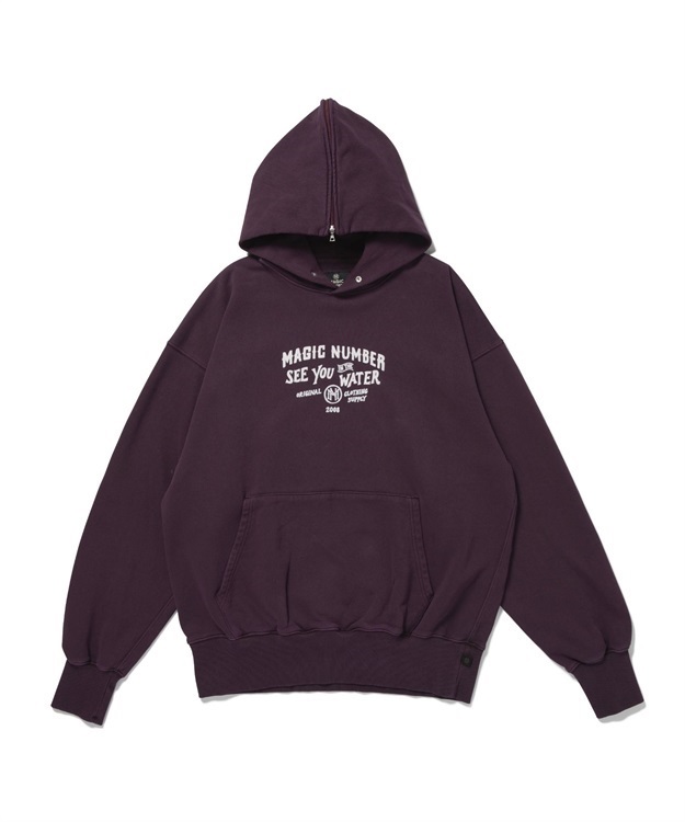 OLD SIGN WASHED ZIPHOOD SWEAT