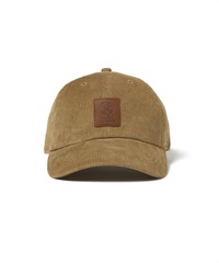 LEATHER PATCH CORDUROY LOW CAP(BROWN-F)
