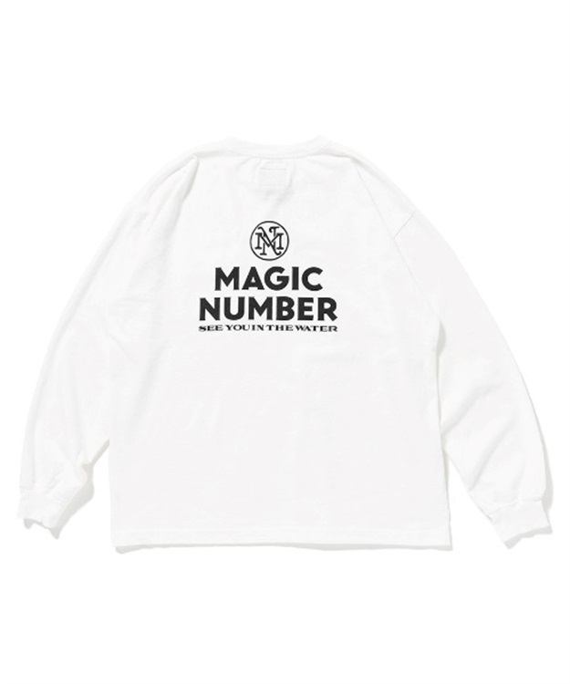 STOCK LOGO US COTTON L/S T-SHIRT(OFF WHITE-M)