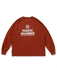 STOCK LOGO US COTTON L/S T-SHIRT(BURGUNDY-M)