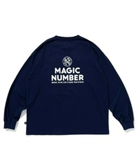 STOCK LOGO US COTTON L/S T-SHIRT(NAVY-M)