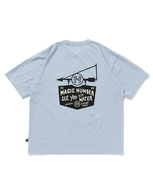 OLD SIGN T-SHIRT(BLUEGREY-M)