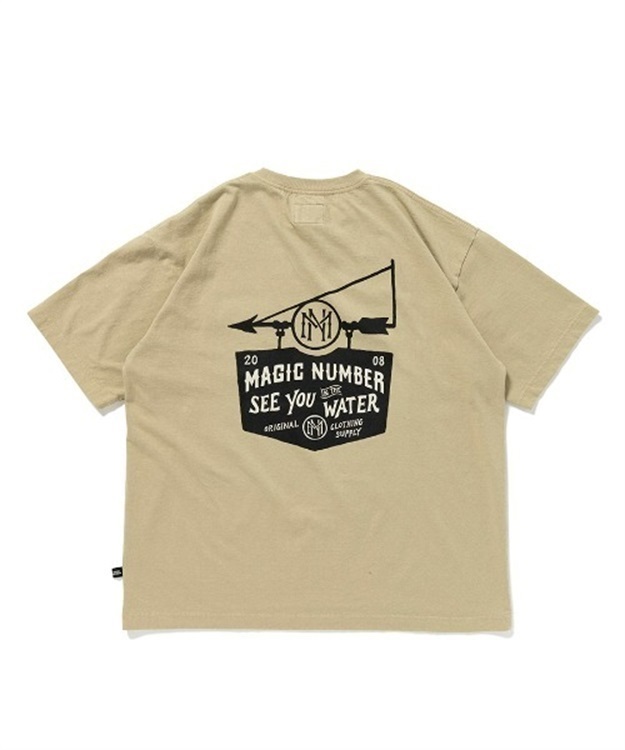 OLD SIGN T-SHIRT(LT.OLIVE-M)