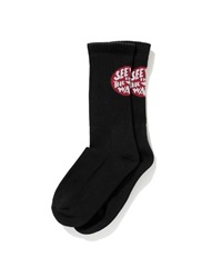 SEE YOU IN THE WATER XV SOCKS(BLACK×RED-F)