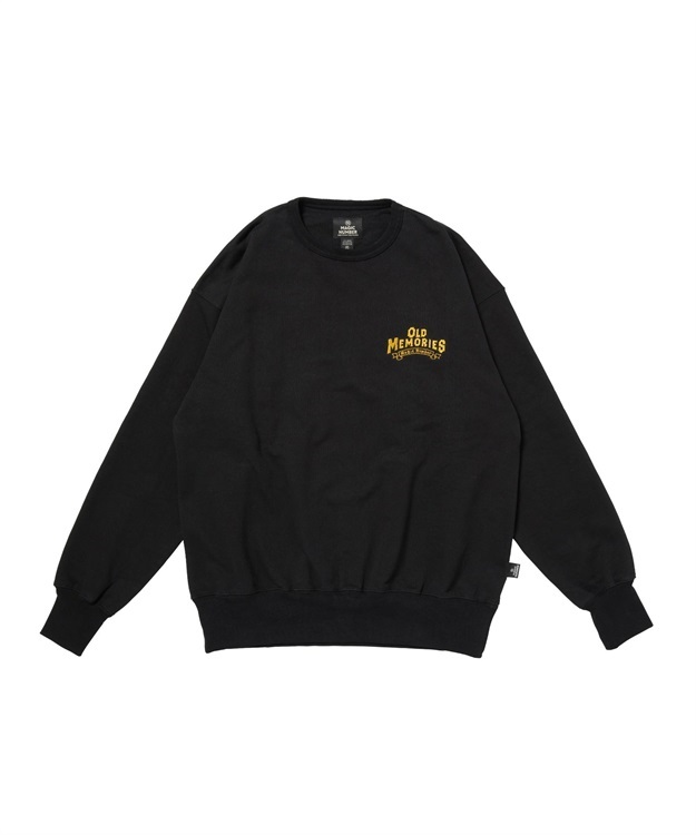 OLD MEMORIES CREW SWEAT(BLACK-M)