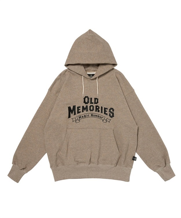 OLD MEMORIES HOOD SWEAT(BROWN ASH-M)