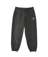 LEOPARD BLEACH SWEAT PANTS(LT.OLIVE-M)