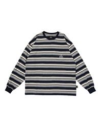 MULTI BORDER L/S T-SHIRT(NAVY-M)
