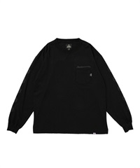 ALL XV US COTTON L/S T-SHIRT(BLACK×CHARCOAL GREY-M)