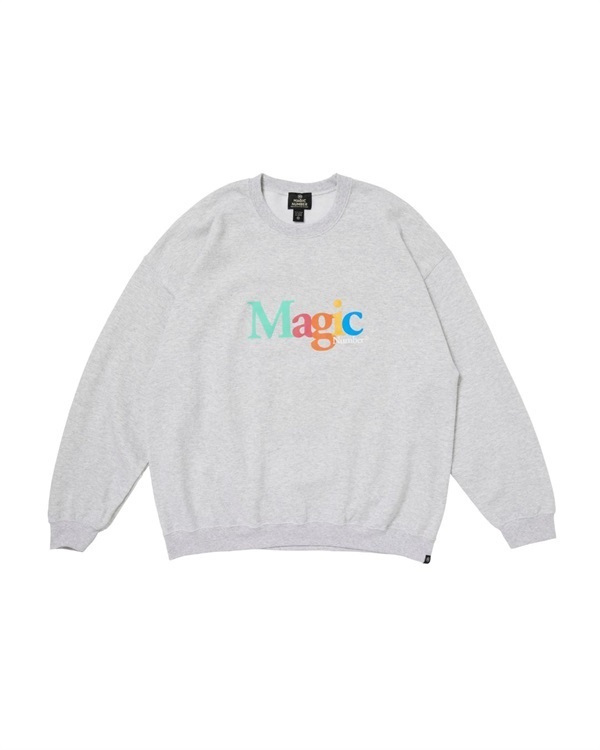 MULTI COLOR CREW SWEAT(ASH-M)