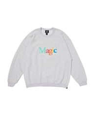MULTI COLOR CREW SWEAT(ASH-M)