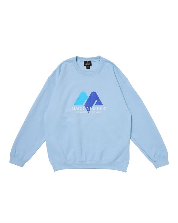 MN CORP CREW SWEAT(LT. BLUE-M)