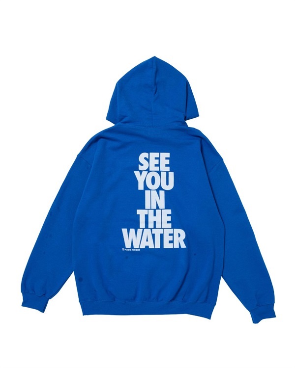 SEE YOU IN THE WATER HOOD SWEAT(ROYAL BLUE-M)