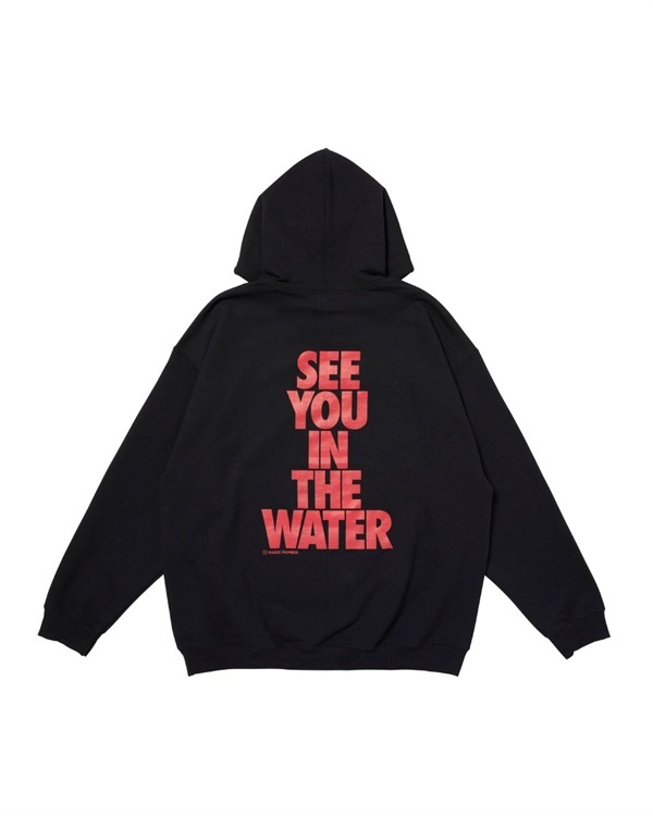 SEE YOU IN THE WATER HOOD SWEAT(BLACK-M)