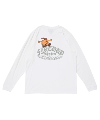FIRED UP × MAGIC NUMBER SKATE GREMLIN L/S T-SHIRT(WHITE-M)