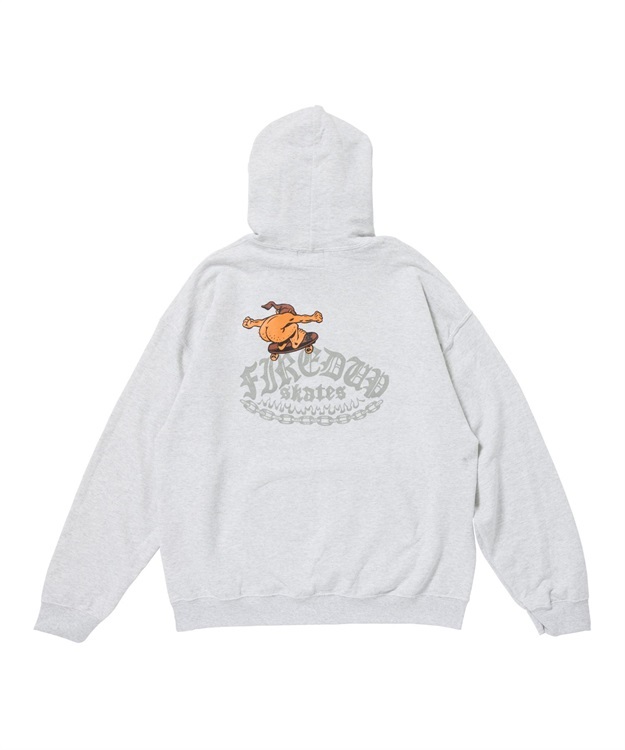 FIRED UP × MAGIC NUMBER SKATE GREMLIN SWEAT PARKA(ASH GREY-M)