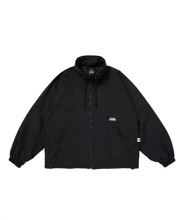 RETRO NYLON TRACK JK(BLACK-L)