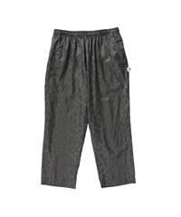 RAYON TWILL LEOPARD BEACH PANTS(BLACK-M)