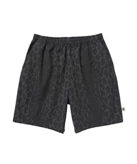 COTTON RIP LEOPARD BEACH PANTS(BLACK-M)