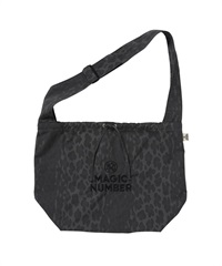 COTTON RIP LEOPARD TOTE BAG(BLACK-F)