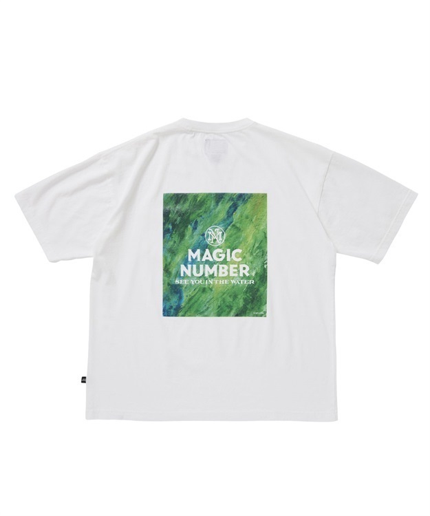 STOCK LOGO US COTTON S/S T-SHIRT PAINTER BY NAOKO MIYAUCHI(WHITE-M)