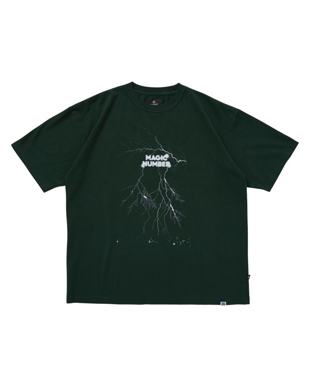 THUNDER US COTTON S/S T-SHIRT(FOREST GREEN-M)