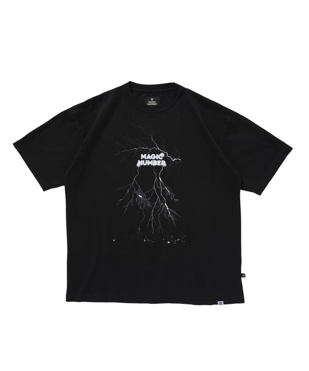 THUNDER US COTTON S/S T-SHIRT(BLACK-M)