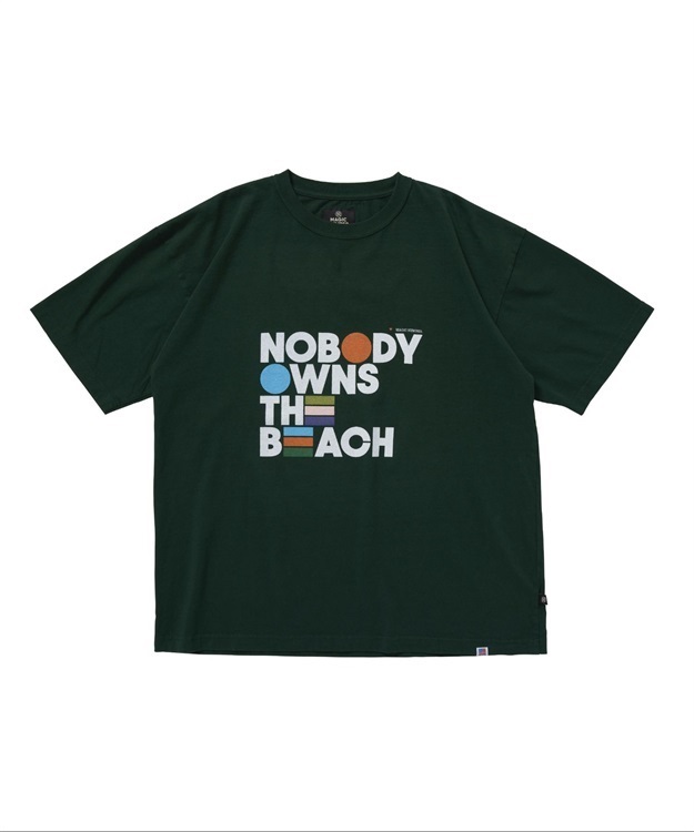NOBODY OTB US COTTON S/S T-SHIRT(FOREST GREEN-M)