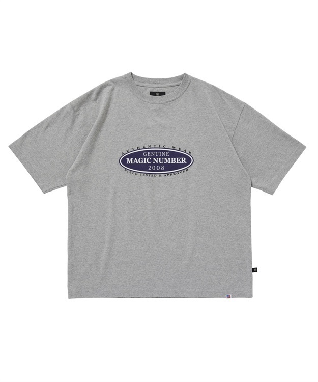 GENUINE US COTTON T-SHIRT(HEATHER GREY-M)