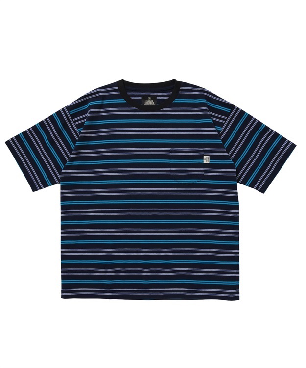 MULTI BORDER S/S T-SHIRT(BLACK-M)