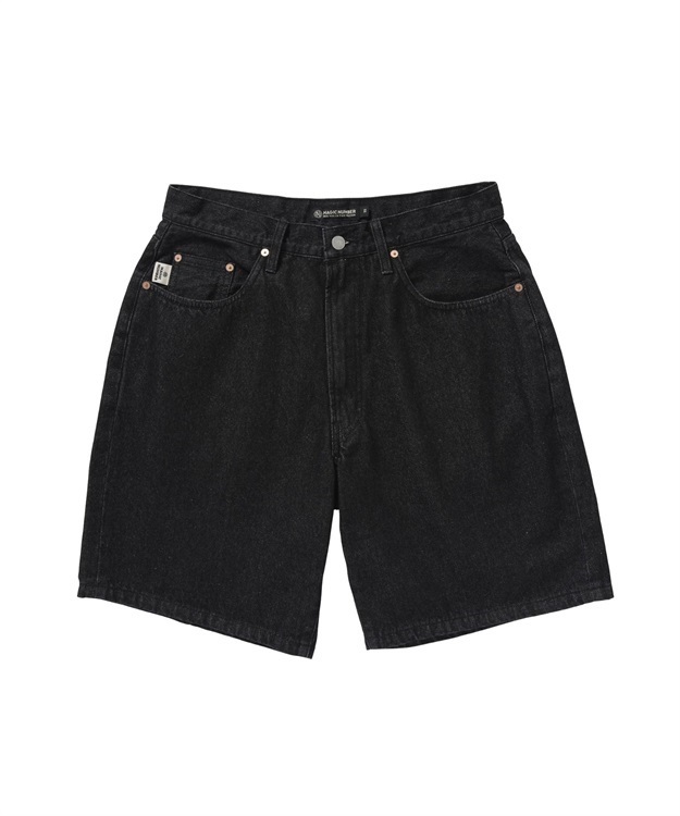 BAGGY JEAN SHORTS(BLACK-30)