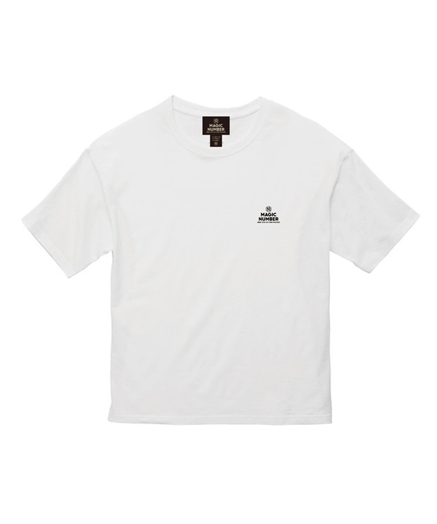 MAGIC NUMBER×EAZY MISS S/S T-SHIRT(WHITE×BLACK-L)