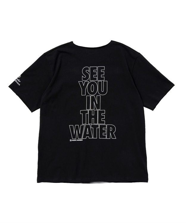 ROTTWEILER × MAGIC NUMBER R9 CUTOFF TEE(BLACK-L)